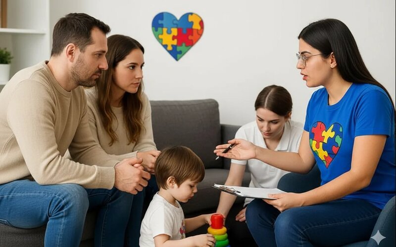 Parent and Caregiver ABA Training session